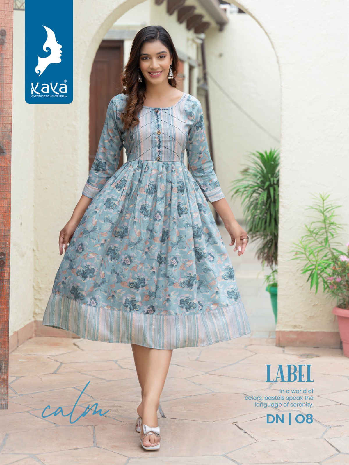 Label By Kaya Rayon Designer Printed urtis Catalog